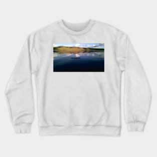 Family of Ducks on a Lake Crewneck Sweatshirt